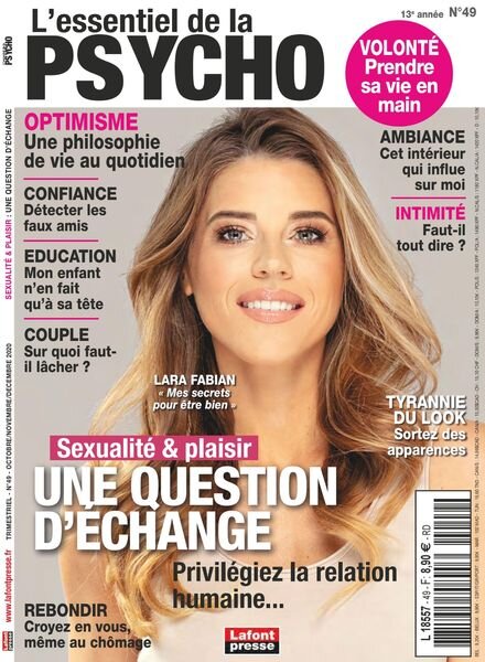 L’Essentiel De La Psycho – Octobre-Decembre 2020 Cover