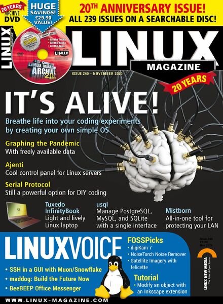 Linux Magazine USA – Issue 240 – November 2020 Cover