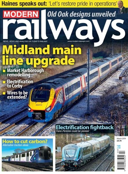 Modern Railways – March 2019 Cover
