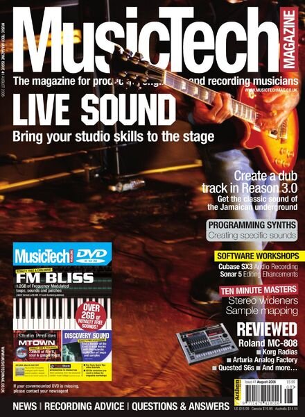 MusicTech – August 2006 Cover