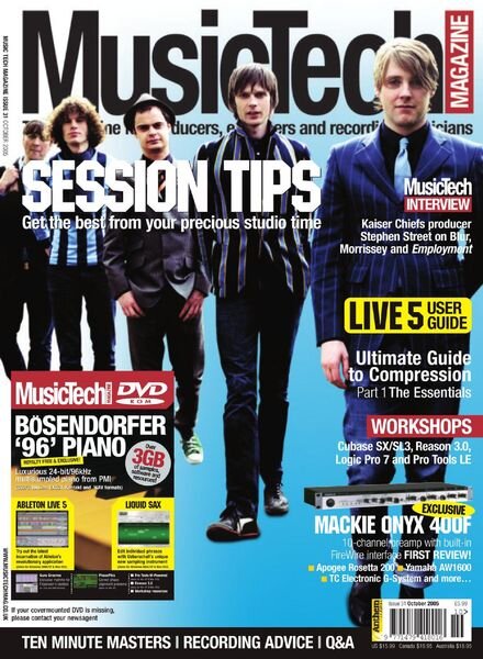 MusicTech – October 2005 Cover