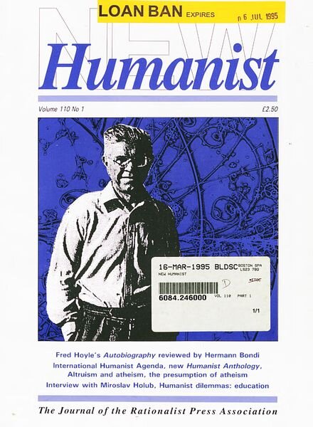 New Humanist – February 1995 Cover