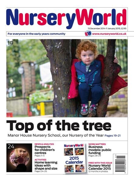 Nursery World – 15 December 2014 – 11 January 2015 Cover