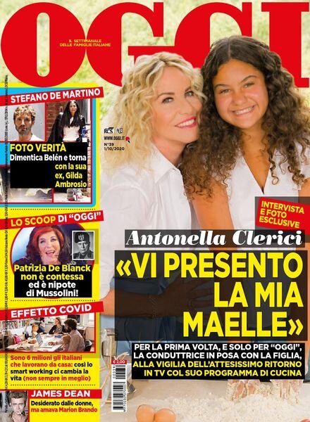 Oggi – 01 ottobre 2020 Cover