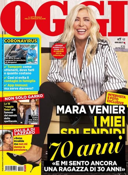 Oggi – 22 ottobre 2020 Cover