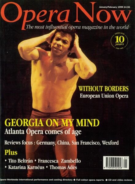 Opera Now – January-February 1999 Cover