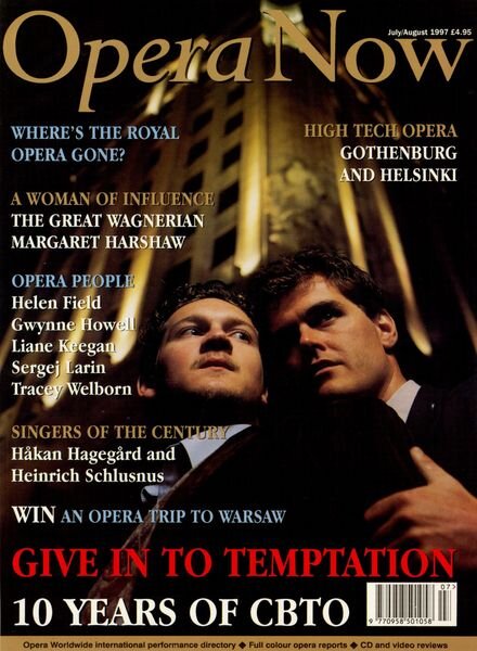 Opera Now – July-August 1997 Cover
