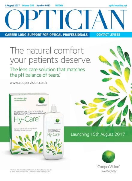 Optician – 4 August 2017 Cover