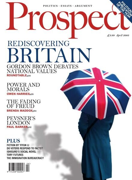 Prospect Magazine – April 2005 Cover