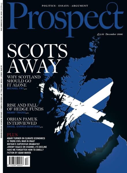 Prospect Magazine – December 2006 Cover