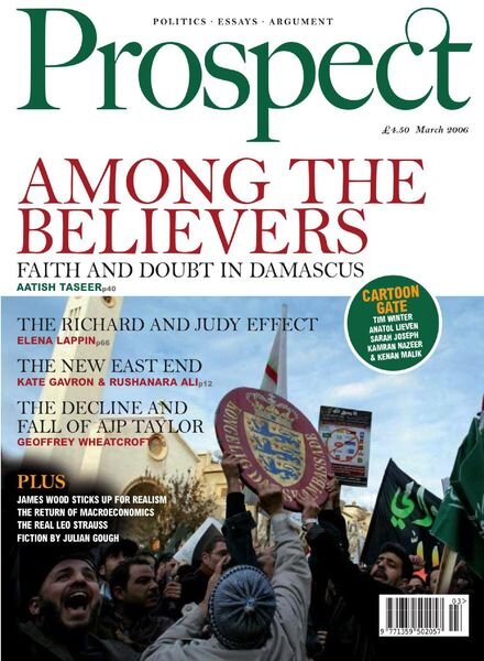 Prospect Magazine – March 2006 Cover