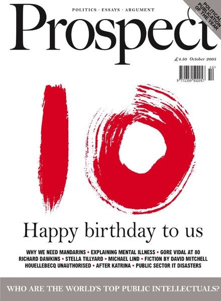 Prospect Magazine – October 2005 Cover