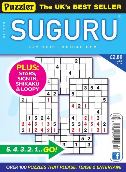 Puzzler Suguru – Issue 81 – September 2020 Cover