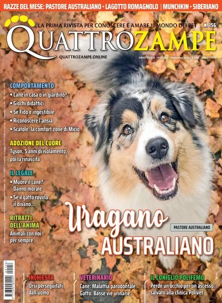 QuattroZampe – Novembre 2020 Cover
