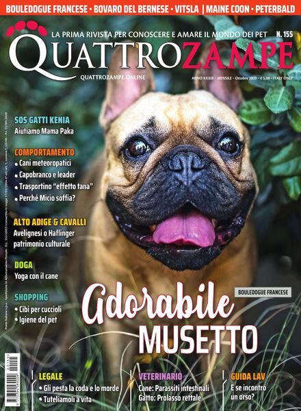 QuattroZampe – Ottobre 2020 Cover