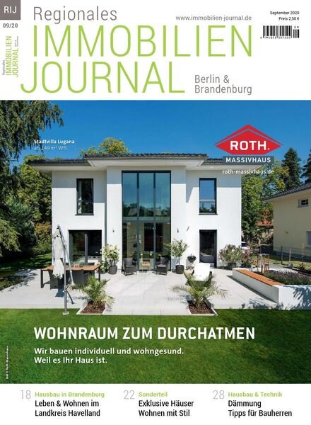 Regionales Immobilien Journal Berlin & Brandenburg – September 2020 Cover