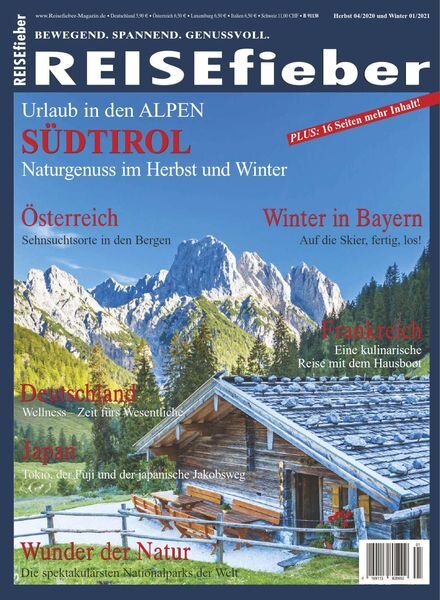 Reisefieber – Herbst 2020 – Winter 2021 Cover