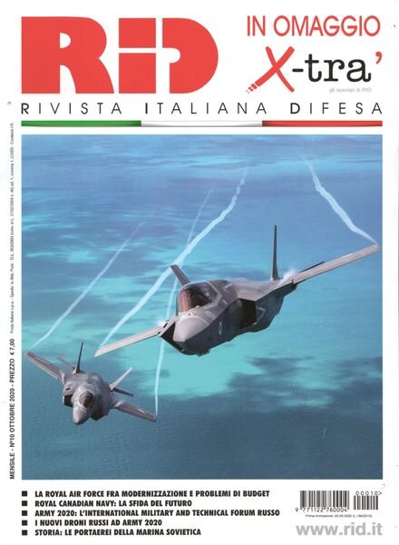 Rivista Italiana Difesa – Ottobre 2020 Cover