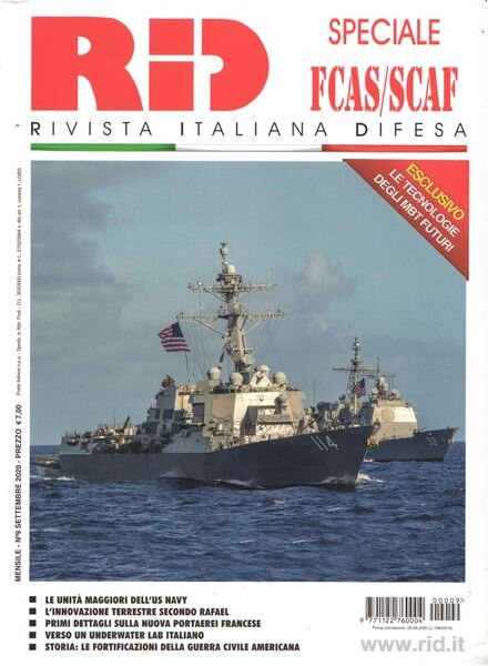 Rivista Italiana Difesa – Settembre 2020 Cover