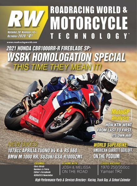 Roadracing World – October 2020 Cover