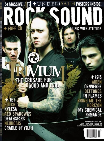 Rock Sound Magazine – November 2006 Cover