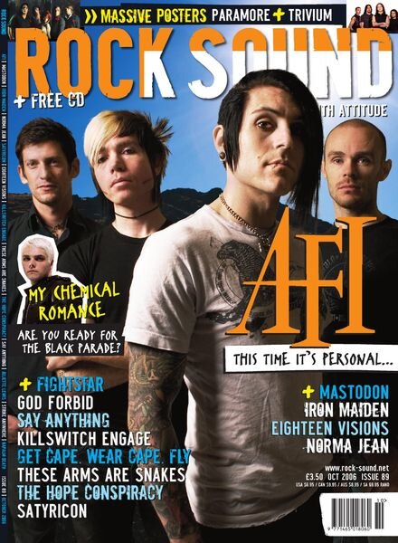 Rock Sound Magazine – October 2006 Cover