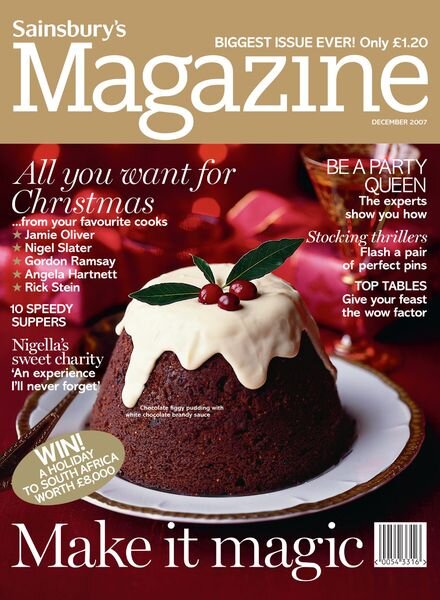 Sainsbury’s Magazine – December 2007 Cover