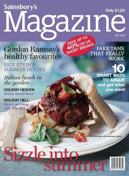 Sainsbury’s Magazine – July 2008 Cover