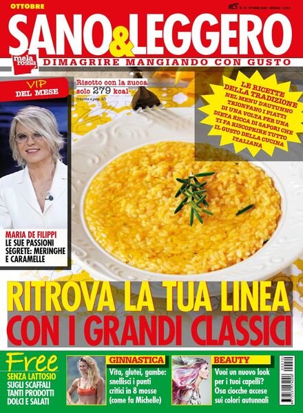 Sano & Leggero – ottobre 2020 Cover