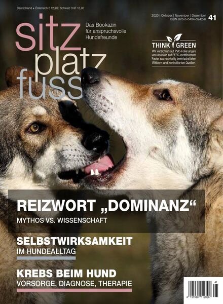 SitzPlatzFuss – Oktober-Dezember 2020 Cover