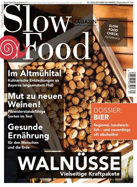Slow Food Magazin – Oktober-November 2020 Cover
