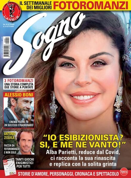 Sogno – 18 Settembre 2020 Cover