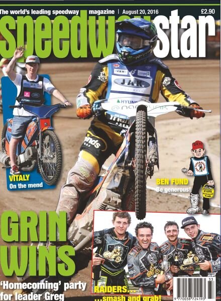 Speedway Star – August 20, 2016 Cover