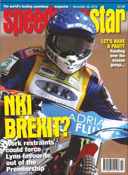 Speedway Star – November 26, 2016 Cover
