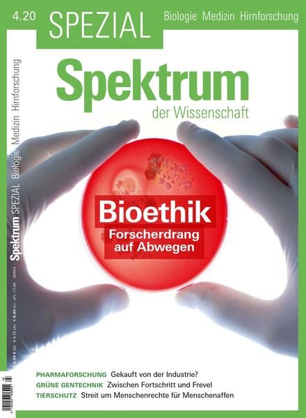 Spektrum der Wissenschaft Spezial – Biologie Medizin Hirnforschung – Nr.4 2020 Cover
