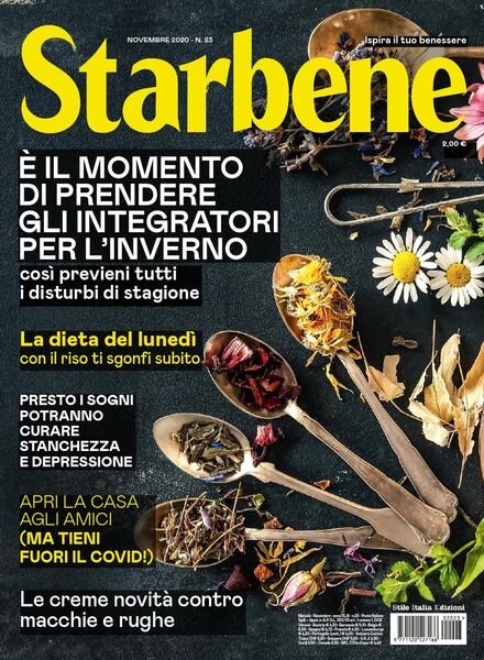 Starbene – Novembre 2020 Cover