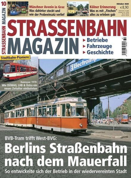 Strassenbahn Magazin – Oktober 2020 Cover