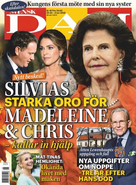 Svensk Damtidning – 29 oktober 2020 Cover
