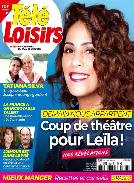 Tele Loisirs – 12 Octobre 2020 Cover