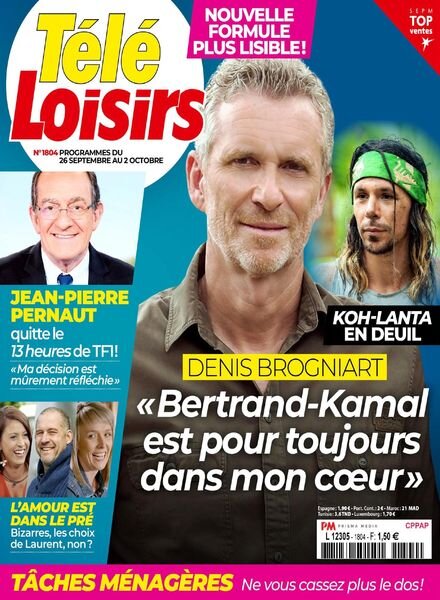 Tele Loisirs – 21 Septembre 2020 Cover