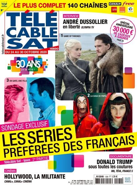 Telecable Sat Hebdo – 19 Octobre 2020 Cover