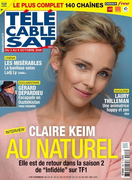 Telecable Sat Hebdo – 28 Septembre 2020 Cover