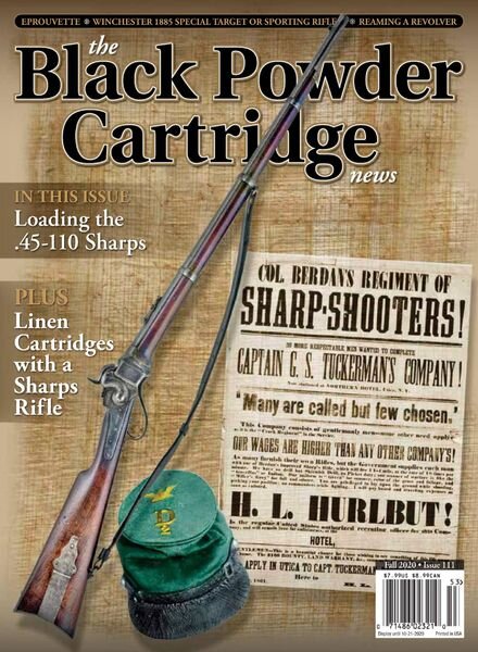 The Black Powder Cartridge News – Fall 2020 Cover