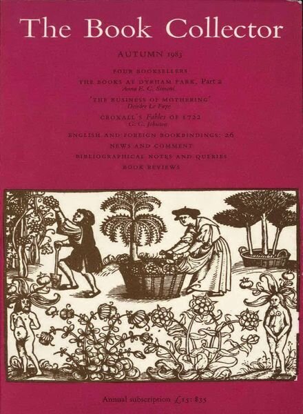 The Book Collector – Autumn 1983 Cover