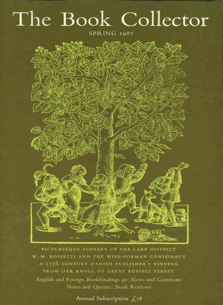 The Book Collector – Spring 1987 Cover
