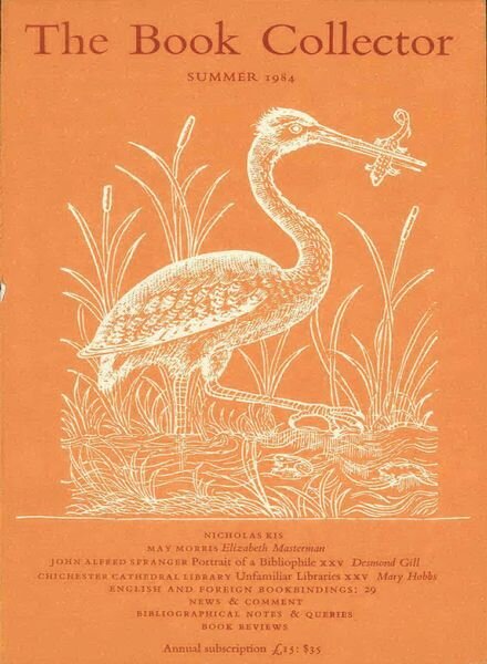 The Book Collector – Summer 1984 Cover