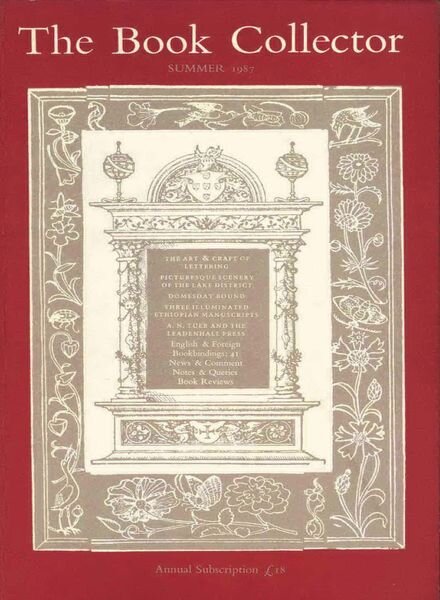 The Book Collector – Summer 1987 Cover