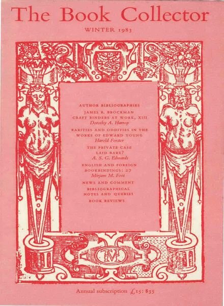 The Book Collector – Winter 1983 Cover