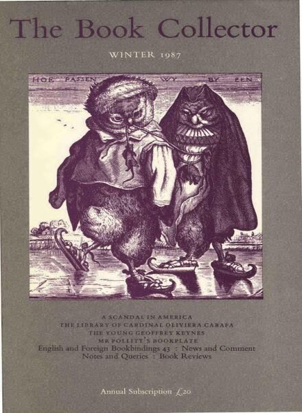 The Book Collector – Winter 1987 Cover