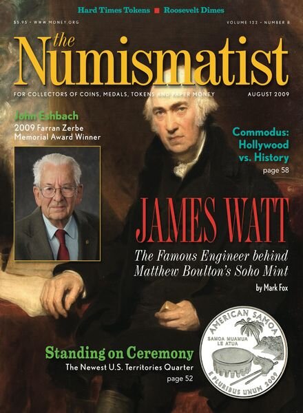 The Numismatist – August 2009 Cover